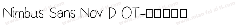 Nimbus Sans Nov D OT字体转换